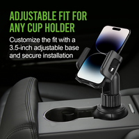 PH600 - Cellet Car Phone Mount Holder Car Cup Holder Phone Holder Mount, Adjustable Compatible with Apple iPhone 12 Pro Max Mini 11 SE XS XR X 8 Plus Samsung Note 20 10 Galaxy S21 S20 Moto Pixel