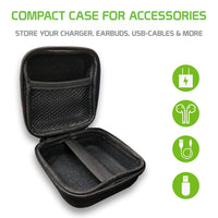 EVA01 - Compact Case for Accessories, Compatible for Wall Charger, Earbuds, USB Cables, and More