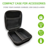 EVA01 - Compact Case for Accessories, Compatible for Wall Charger, Earbuds, USB Cables, and More