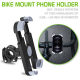 PHBIKE01 - Bike Smartphone Mount, Universal Heavy Duty Bicycle Holder Mount With 360 Degree Rotation Compatible to iPhone 12 Pro Max/12 Mini/12, iPhone 11 Pro Max/ 11 Pro/11, Samsung Galaxy Note 20/20 Plus and Other 4.7”-6.8” Devices