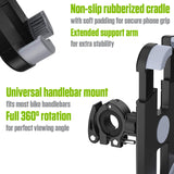 PHBIKE01 - Cellet Bike Phone Mount Holder - 360° Rotation, Universal Handlebar Clamp 0.88-1.26", Non-Slip Cradle for iPhone & Android 4.7-6.8", Easy Install Bicycle Motorcycle