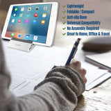 PHDA108WT - Cellet Universal Smartphone & Tablet Stand Holder, Non-Slip Silicone Desktop Phone Dock, Compatible with iPhone, Samsung Galaxy, iPad, Android Tablets, Desk Stand for Home, Office, Kitchen & Travel