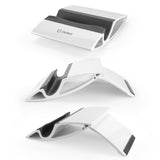 PHDA108WT - Cellet Universal Smartphone & Tablet Stand Holder, Non-Slip Silicone Desktop Phone Dock, Compatible with iPhone, Samsung Galaxy, iPad, Android Tablets, Desk Stand for Home, Office, Kitchen & Travel