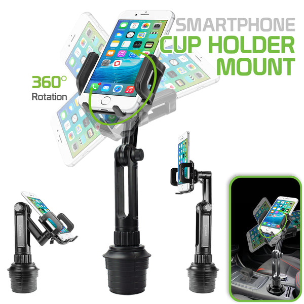 Cellet PH650 Car Cup Holder Smartphone Mount, Durable Adjustable Phone Cradle