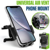 PHVENTCN - Universal Air Vent Phone Holder for Car, 360° Rotation Smartphone Mount with Adjustable Grip, Quick Release Button, Secure Cell Phone Stand for iPhone and Android