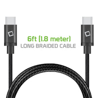 DCUSB20 - 6-Feet USB-C to USB-C Charging / Data Sync Cable - Black