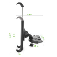 PHCDTAB-  Cellet Tablet CD Slot Mount – Universal Car Tablet Holder for iPad Pro, iPad Mini, Samsung Galaxy Tab, Kindle – Fits Devices Up to 6.8” Wide, 360° Rotation, Secure Lock & Stabilizing Knob