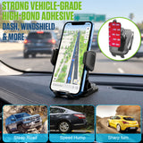 PHD300 - 🚗 Cellet Universal Car & Desk Phone Mount - 💪 Strong Adhesive Pad, 360° Rotation, One-Touch Release - Secure Windshield, Dashboard & Countertop Holder for iPhone, Samsung, Android