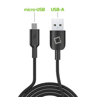 DAMICRO33BK - Cellet Micro-USB Charging Cable, Micro USB Charger Cord Compatible for Sony PS4 DualShock 4 Samsung Galaxy Motorola LG (3.3-Feet)