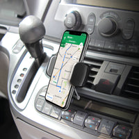 PHVENTE3 - Cellet Car Air Vent Phone Mount with Kickstand | 360° Swivel & 180° Tilt | Secure Knob Lock Grip | Spring Arm Extends to 3.5" | Universal Fit for iPhone, Samsung, GPS Devices