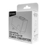 FM3000 - Cellet 120V AC to 12V DC Power Converter Adapter, 3000mA (3A) Output, Cigarette Lighter Socket Plug – Converts Home Wall Outlet to Car Charger Port for Smartphones, GPS, Cameras, Tablets, MP3 Devices