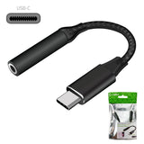 DCAFEMB - USB-C to 3.5mm Female Headphone Adapter, Heavy Duty Nylon Braided Audio Converter