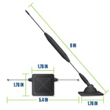 ACAR3A-AZFBA - 📡 Passive Repeater Car Antenna Signal Booster Kit for Vehicle Cell Phone Reception, 3M Adhesive Roof Mount External Antenna with Indoor Passive Repeater Patch, No Power Required, Universal Cars Trucks SUVs RVs 🚗