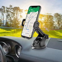 RHSU200 - Windshield & Dashboard Smartphone Holder Mount Reusable Sticky Pad One-Click Release