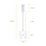 DCAPOWERFA - USB-C Audio & Charge Adapter – Dual USB-C to 3.5mm Audio Converter & Charge Adapter