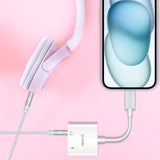 DCAPOWERFA - USB-C Audio & Charge Adapter – Dual USB-C to 3.5mm Audio Converter & Charge Adapter