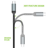 DCHDMI6 - Cellet 4K/60Hz HDMI to USB-C Cable, 6.6 ft. Type-C to HDMI Cable Compatible to iPad Pro 11in/12.9in, MacBook Air 2018/2017/2016, Google Chromebook Pixel, Nintendo Switch, Huawei MacBook - Space Gray