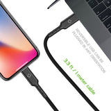 DCL40BK - USB Type C to MFI Lightning Data Cable, Cellet 3.3ft (1m) Braided USB Type C to Lighting Data Cable Compatible to iPhones iPad Pro Air mini for USB-C Charging