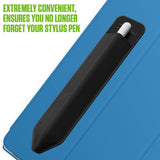 STHOLDER2 - Cellet 2 Pack Stylus Pen Holder for iPad - Elastic Sleeve with Premium Adhesive, Compatible with Apple iPad Pro, Air, Mini, iPad & Tablets - Black
