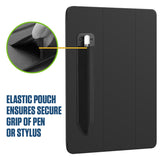 STHOLDER2 - Cellet 2 Pack Stylus Pen Holder for iPad - Elastic Sleeve with Premium Adhesive, Compatible with Apple iPad Pro, Air, Mini, iPad & Tablets - Black