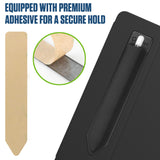 STHOLDER2 - Cellet 2 Pack Stylus Pen Holder for iPad - Elastic Sleeve with Premium Adhesive, Compatible with Apple iPad Pro, Air, Mini, iPad & Tablets - Black