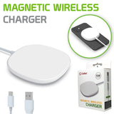 MAGWAL30 - 15 Watt Fast Charging Magnetic Wireless Charger - White