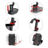 PH641 - Cup Holder With Phone Holder; Adjustable Base To Fit Most Cars