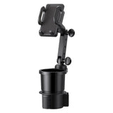 PH641 - Cup Holder With Phone Holder; Adjustable Base To Fit Most Cars