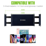 PHX200 - Cellet Flexible Gooseneck Tablet Holder & Smartphone Mount – 32-Inch Long Arm Desk Clamp Stand with 360° Rotation, Fits 4.5” to 8.5” Devices, Heavy-Duty Bedside & Kitchen Mount for iPad, iPhone, Black