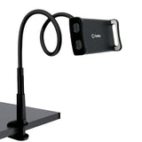 PHX200 - Cellet Flexible Gooseneck Tablet Holder & Smartphone Mount – 32-Inch Long Arm Desk Clamp Stand with 360° Rotation, Fits 4.5” to 8.5” Devices, Heavy-Duty Bedside & Kitchen Mount for iPad, iPhone, Black