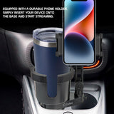 PH610 - Smartphone Cup Holder Mount, Built in Cup Holder and Gooseneck Phone Mount Compatible to iPhones, Galaxy Z Fold, Z Flip, Google Pixel, Moto