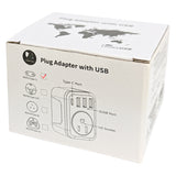 TC3A1CC - UL Certified Type C Outlet European Travel Plug Adapter with 3 USB-A & 1 USB-C Port