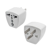 CNFPINBUS - Cellet Universal Travel AC Wall Power Adapter to Convert China, UK, AU, EU & other Plugs to US Plug Socket (2-PACK)