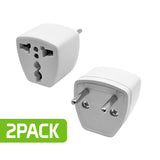 CNFPINCEU - Cellet Universal Travel AC Wall Power Adapter to Convert USA, China, UK, AU, & other Plugs to EU Plug Socket (2-PACK)