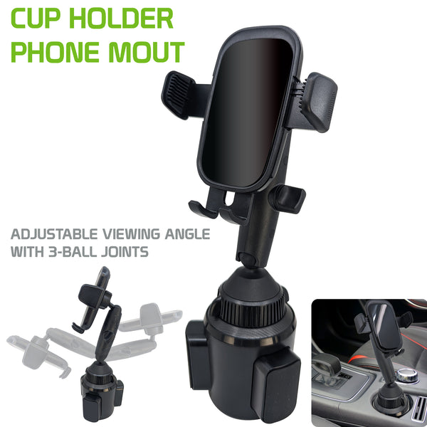 PH660  - Cellet Multi-Angle View Smartphone Cup Holder Phone Mount, Heavy-Duty Mount with Adjustable Arm, 360 Degree Rotation