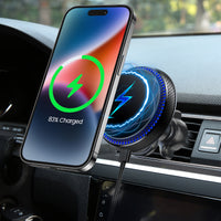 PHQ200 - 2-in-1 Magnetic Wireless Charging Air Vent and Dashboard Phone Holder Mount