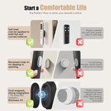 ACMR5 - Magnetic Remote Control Holder Wall Mount, 5 Pack Strong N52 Magnet Remote Organizer, Adhesive Mount for TV Remote, Air Conditioner, Fan, Game Controller & Home Gadgets – Black/Gray/White