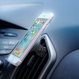CLCMETALP4 - Heavy-Duty Magnetic Phone Mount Metal Plates 4 Pack - 2 Black & 2 White Adhesive Plates for Magnetic Car Mounts, Universal Thin Rectangular Metal Stickers with Protective Film for iPhone & Android