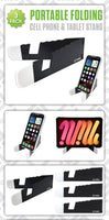 PH170 - Cellet Portable Folding Phone & Tablet Stand – 3 Pack, Universal Holder for iPhone, iPad, Samsung, Tablets – Compact, Lightweight, Travel Friendly – Adjustable Angle, Anti-Slip Grip