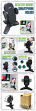 PHW100 - Cellet Desktop Phone Holder Stand for Desk - Adjustable 360 Degree Rotating Smartphone Mount with Quick Release Button, Non-Slip Base, Fits iPhone, Samsung Galaxy, Heavy Duty Desk Mount