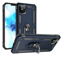 CCIPH14PROMIFBL - iPhone 14 Pro Max Ring Magnetic Kickstand Hybrid Case - Blue