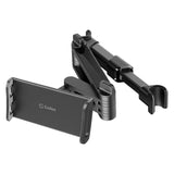 PH355BK - Universal Back Seat Headrest Tablet/Phone Mount Holder with Extendable Telescopic Arm and 360 Degree Rotation for Apple iPad, iPad Pro, iPad Mini, iPhones and Other Smartphones and Tablets (fits up to 8”) by Cellet - Black