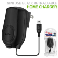 TCMOTV3R - Cellet MINI USB Black Retractable Travel Charger FOR GoPRO, All GPS, DIGITAL CAMERA, ETC.