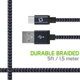 DAMICROUSBB - Micro USB Cable, Cellet 5 Ft. Micro USB Charging / Data Cable - Black