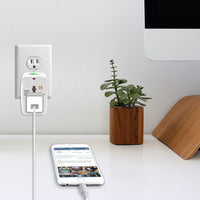 CNUNM FA - Worldwide All-In-One Universal Power Adapter - White