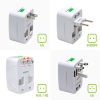 CNUNM FA - Worldwide All-In-One Universal Power Adapter - White