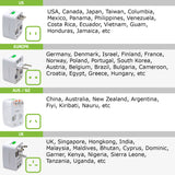 CNUNM FA - Worldwide All-In-One Universal Power Adapter - White