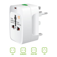 CNUNM FA - Worldwide All-In-One Universal Power Adapter - White