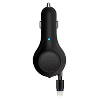 PAPP8R21 - Cellet 10 Watt (2.1 Amp) Lightning 8 Pin Retractable Car Charger for iPod, iPhone, iPad (Apple MFI Certified)