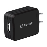 TCMICRO21GBK - CELLET Hi-Powered 10W / 2.1 Amp Home Charger (Micro USB cable included) - Black